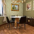 Conjunto Mesa De Jantar Redonda Talia Branca Amadeirada 100cm