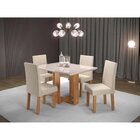 Conjunto Mesa De Jantar Retangular 120x90 Ville Com 4 Cadeira