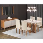 Conjunto Mesa De Jantar Retangular 120x90 Ville Com 4 Cadeira