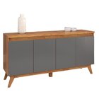 Conjunto Mesa De Jantar Retangular 160x80 Buenos Aires Com 6