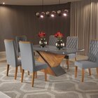 Conjunto Mesa De Jantar Retangular 180x90 Epic Com 6 Cadeiras