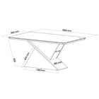 Conjunto Mesa De Jantar Retangular 180x90 Epic Com 6 Cadeiras