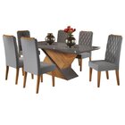 Conjunto Mesa De Jantar Retangular 180x90 Epic Com 6 Cadeiras