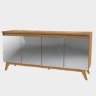 Conjunto Mesa De Jantar Retangular 200x90 Pipa Com 8 Cadeiras