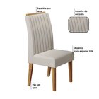 Conjunto Mesa De Jantar Retangular Amore 120x80cm Com Vidro E