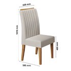 Conjunto Mesa De Jantar Retangular Manuela 160cm X 80cm Com V