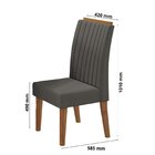 Conjunto Mesa De Jantar Retangular Manuela 160x80cm Com Vidro