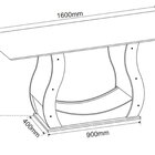 Conjunto Mesa De Jantar Retangular Manuela 160x80cm Com Vidro