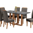 Conjunto Mesa De Jantar Retangular Viel 160x80cm Com Vidro E