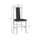 Conjunto Mesa De Jantar Retrô 6 Cadeiras 1 Cristaleira Móveis