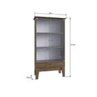 Conjunto Mesa De Jantar Retrô 6 Cadeiras 1 Cristaleira Móveis