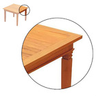 Conjunto Mesa De Jantar Rústica 1x1m 4 Banquetas Ripada Madei