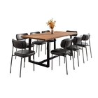 Conjunto Mesa De Jantar Rústica De Madeira Maciça Com Cadeira