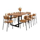 Conjunto Mesa De Jantar Rústica Madeira Maciça Com 8 Cadeiras