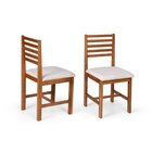 Conjunto Mesa De Jantar Talia 90cm E 4 Cadeiras Luna Estofada