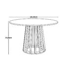 Conjunto Mesa De Jantar Talia Amadeirada Branca 120cm Com 4 C