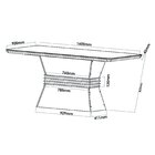 Conjunto Mesa De Jantar Tampo Com Vidro Com 6 Cadeiras Tequil