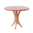 Conjunto Mesa De Jantar Tampo De Madeira 90cm Com 4 Cadeiras