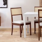 Conjunto Mesa De Jantar Tampo Mdf 1,60m E 6 Cadeiras Tiê Cabe