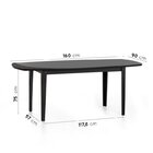 Conjunto Mesa De Jantar Tampo Vidro E Mdf 1,60m E 6 Cadeiras