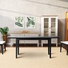 Conjunto Mesa De Jantar Tampo Vidro E Mdf 1,80m E 6 Cadeiras