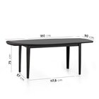 Conjunto Mesa De Jantar Tampo Vidro E Mdf 1,80m E 6 Cadeiras