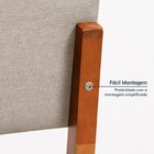 Conjunto Mesa De Jantar Tangará 130cm E 4 Cadeiras Estofadas