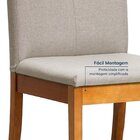 Conjunto Mesa De Jantar Tangará 95cm E 4 Cadeiras Estofadas T