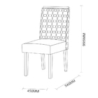 Conjunto Mesa De Jantar Veneza 1 60m Tampo De Madeira Com Vid