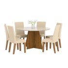 Conjunto Mesa De Jantar Versatil Com 6 Cadeiras  Móveis Pinho