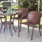 Conjunto Mesa De Jardim Beatriz De Alumínio C/ Fibra – Alegro