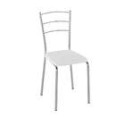 Conjunto Mesa De Vidro Redondo Com 4 Cadeiras Vinil - Cromado