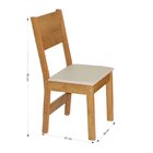 Conjunto Mesa Destak Com 6 Cadeiras Freijó Off White