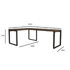 Conjunto Mesa Diretor Em L 1,50 X 1,50m Munique Kappesberg