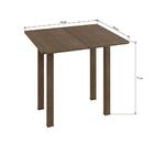 Conjunto Mesa Dobrável 4 Banquetas Baixas Ameixa Negra