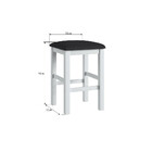 Conjunto Mesa Dobrável 4 Banquetas Estofadas Baixas Móveis Ca