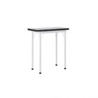 Conjunto Mesa Dobrável 4 Lugares Bona Vita Móveis Branco/preto
