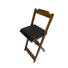 Conjunto Mesa Dobrável 70x70 Cm Com 4 Cadeiras Imbuia