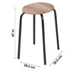 Conjunto Mesa Dobrável 72x72cm Tampo Bp Com 4 Banquetas Exper