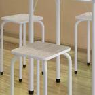 Conjunto Mesa Dobravel Com 04 Banquetas Asti 100 Narita Branc