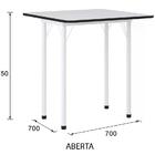 Conjunto Mesa Dobravel Com 04 Banquetas Asti 100 Narita Branc