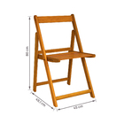 Conjunto para Jardim Mesa Dobrável com 2 Cadeiras 72x60x60cm Eucalipto Caramelo Solarium Naterial