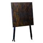 Conjunto Mesa Dobrável Com 2 Cadeiras Rústico Imbuia