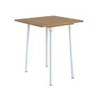 Conjunto Mesa Dobrável Com 4 Banquetas Bali Creme / Branco