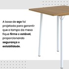 Conjunto Mesa Dobrável Com 4 Banquetas Bali Preto Floral / Br