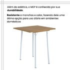 Conjunto Mesa Dobrável Com 4 Banquetas Bali Preto Floral / Br