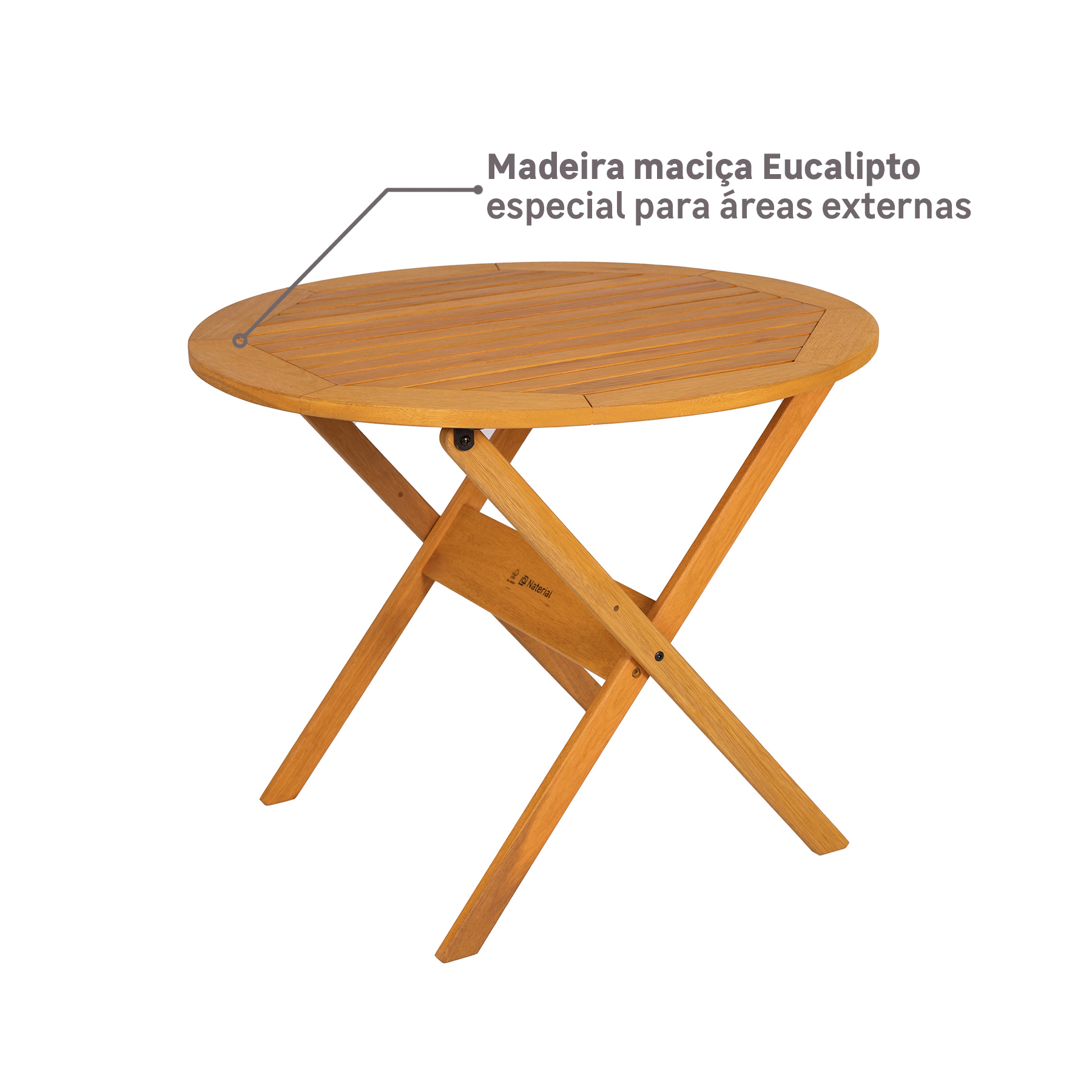 Conjunto para Jardim Mesa com 4 Cadeiras Solarium Naterial