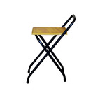 Conjunto Mesa Dobrável Com 4 Cadeiras Rústico Madeira Natural