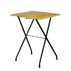 Conjunto Mesa Dobrável Com 4 Cadeiras Rústico Madeira Natural