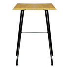 Conjunto Mesa Dobrável Com 4 Cadeiras Rústico Madeira Natural